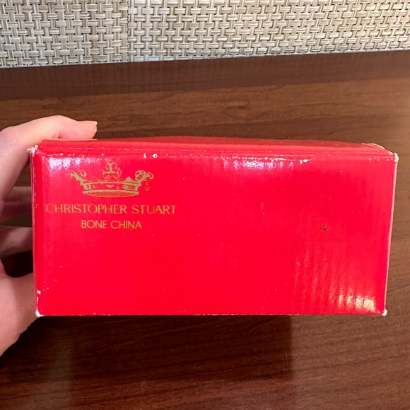 🎄VTG 1990s Christopher Stuart Little Drummer Bear Bone China Heart Trinket Dish - Picture 3 of 7